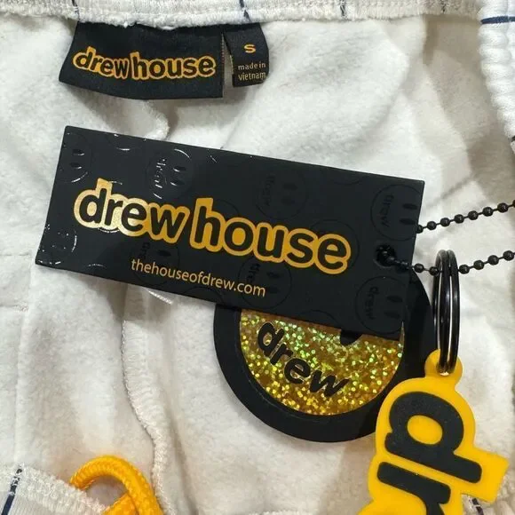 NEW Drew House Navy Pinstripe Secret House Sweatpants Men’s Small